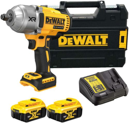 DEWALT 18V ütvecsavarozó 2 x 5Ah, töltő, TSTAK-ban