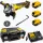 Dewalt 18 v xr kefementes sarokcsiszoló 3x5.0 ah akkumulátorral és töltővel tstak kofferben – elektromos szerszámgép