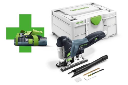 Festool Akkus szúrófűrész CARVEX PSC 420 EB-Basic-4,0 ajándék akkumulátorral