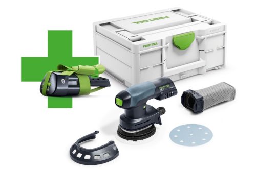 Festool Akkus excentercsiszoló ETSC 125-Basic-ERGO ajándék akkumulátorral