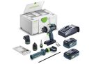 Festool Akkus fúró-csavarbehajtó TDC 18/4 5,0/4,0 I-Set QUADRIVE