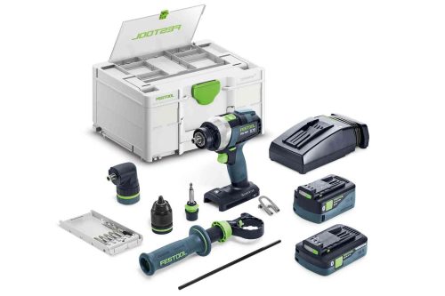 Festool Akkus fúró-csavarbehajtó TDC 18/4 5,0/4,0 I-Set QUADRIVE