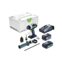   Festool Akkus fúró-csavarbehajtó TDC 18/4 5,0/4,0 I-Plus QUADRIVE