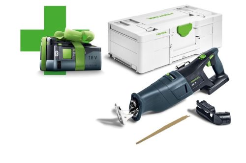 Festool Akkus orrfűrészek RSC 18 EB-Basic-5,0 ajándék akkumulátorral