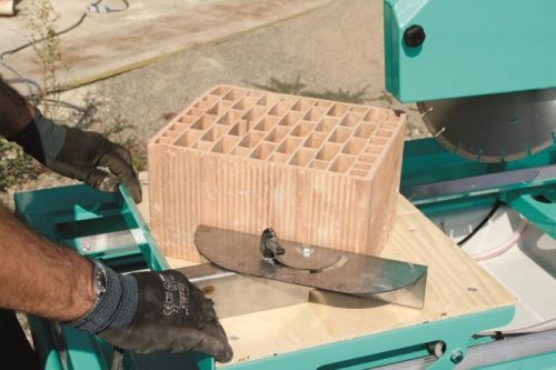 IMER M 400 SMART asztali vizesvágó cserép és terméskő 350mm -Tárcsával és kerekekkel