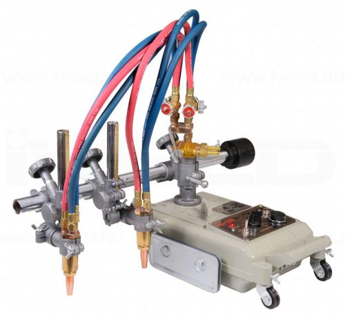 DYNAMAT gépi lángvágó CG1-100 (kétfejes) 2 db 1,8m-es sínnel együtt