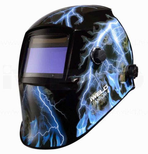 IWELD FANTOM 4.6 Automata hegesztő fejpajzs (kék-koponya)