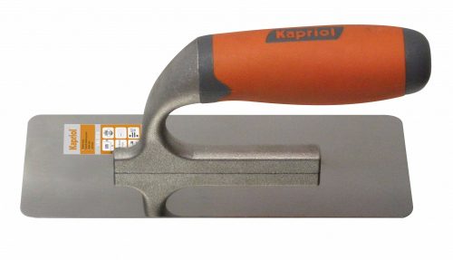 Kapriol acélsimító inox 80x200mm/0,6mm lekerekített