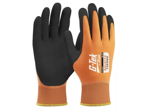 G-TEK Aquatek THERMO akril/poliészter, latex tenyérmártott munkavédelmi kesztyű