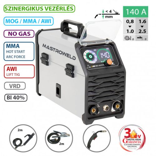 MASTRO MIG-140 SYN multifunkciós hegesztő inverter