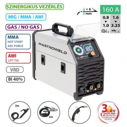 MASTRO MIG-180 SYN multifunkciós hegesztő inverter
