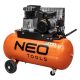 NEO Olajos kompresszor, 100l, 230V