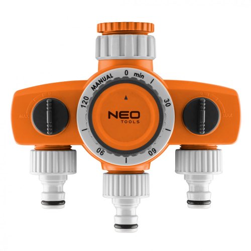 NEO Mechanikus öntözőidőzítő óra, 3 utas, max.120perc