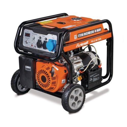 Unicraft PG-E 60 SEA szinkrongenerátoros, benzin üzemű áramfejlesztő (5,5kW, 230V)