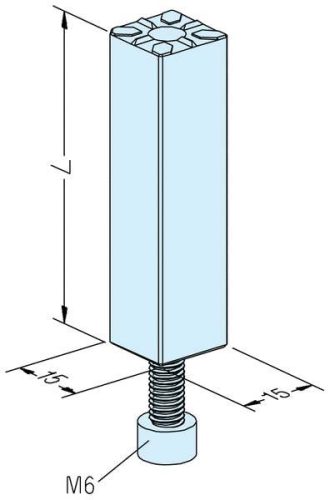 Felfogó tüske 15x15x57mm