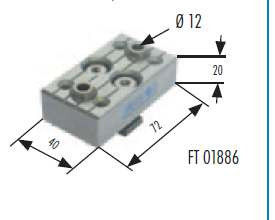 FTool MC rögzítő bázislap B20 / 40mm