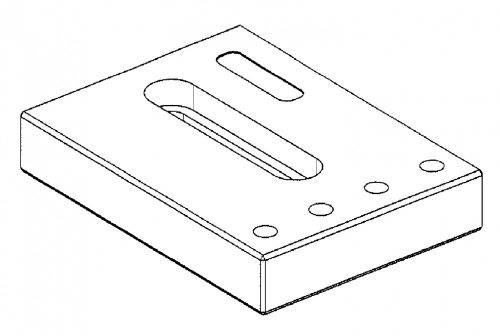 FTool universal megfogatás-gerenda supporting lemez 108 x 80 x 14 mm (klt. 2 db)