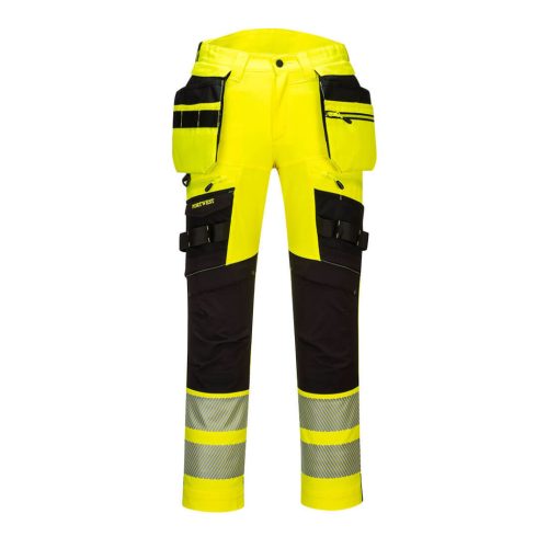 Portwest DX4 Hi-Vis nadrág lezippzározható lengőzsebbel