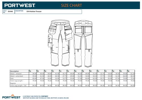 Portwest EV4 Stretch Holster nadrág