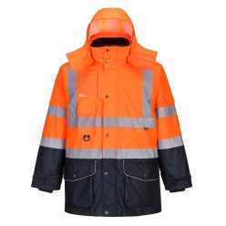 Portwest Hi-Vis 7 az 1-ben kontraszt Traffic kabát