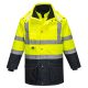 Portwest Hi-Vis 7 az 1-ben kontraszt Traffic kabát