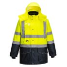Portwest Hi-Vis 7 az 1-ben kontraszt Traffic kabát