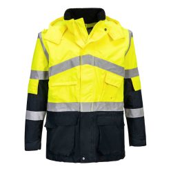 Portwest Hi-Vis kéttónusú lélegző kabát