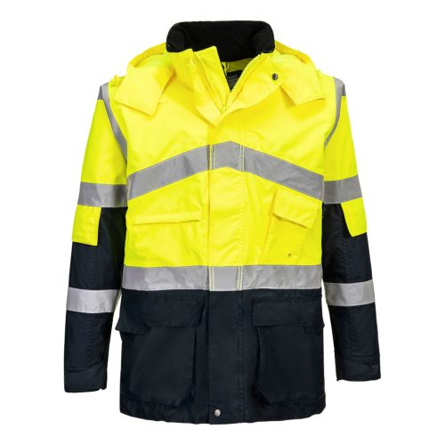 Portwest Hi-Vis kéttónusú lélegző kabát