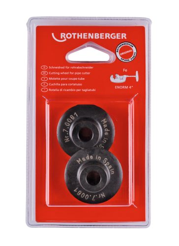 ROTHENBERGER, Vágókerék ENORM 4" csővágóhoz, 2 darab