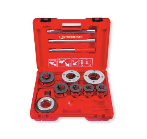 ROTHENBERGER, SUPER CUT készlet, BSPT R 1/2"-2", Rocase kofferben
