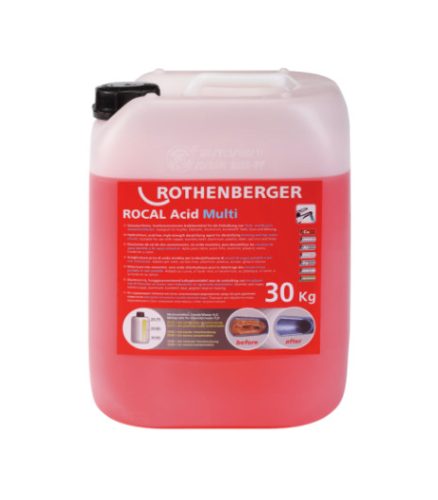 ROTHENBERGER, Vízkőmentesítő vegyszer ROCAL Acid Multi, 30 kg