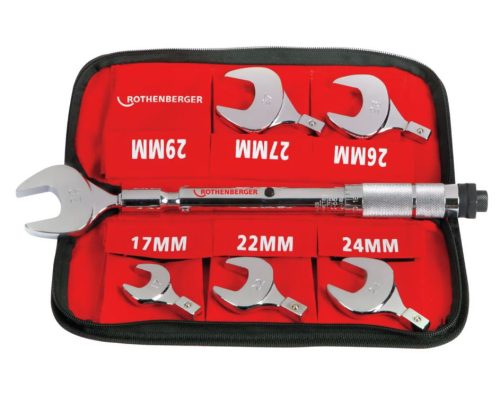 ROTHENBERGER, Nyomaték-villáskulcs készlet, 17-29 mm