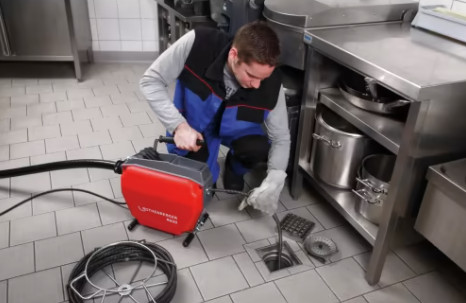 ROTHENBERGER, R600 csőtisztító gép spirál-/szerszámkészlettel 16-22 mm