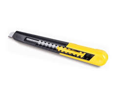 Műanyagházas tördelhetőpengés kés 9 mm