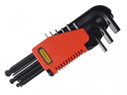 Imbuszkulcs készlet 9 részes gömb végű 1,5-10mm