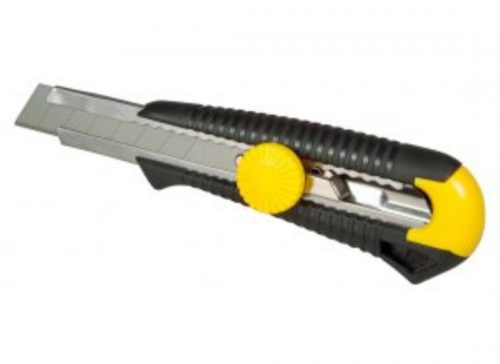 MŰANYAGHÁZAS FÉMMEGVEZETÉSES KÉS, 18MM