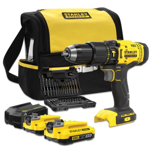 STANLEY SFMCD711DSA-QW - 18V-os fúrókalapács készlet 50 tartozékkal és táskával