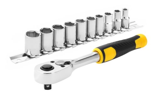 1/4 " DUGÓKULCS SZETT 5 FOKONKÉNTI FOGAZÁSSAL