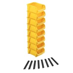 STANLEY 2-es tárolódoboz 8 db falitartóval