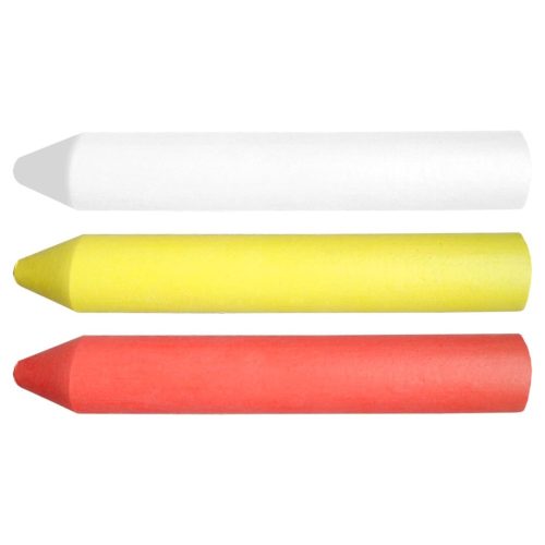 TOPEX Jelölőkréta, színes (fehér, sárga, piros) 13x85mm, 3db-os