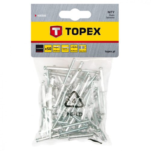 Topex POPSZEGECS 4.8X18 50 db.