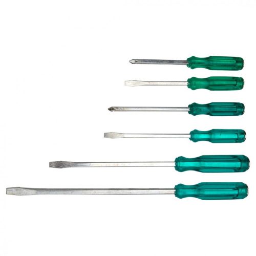 Csavarhúzó készlet 6db,MŰANYAG NYÉLLEL