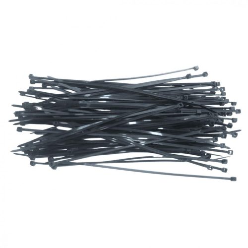 KÁBELKÖTEGELŐ 2.5X200MM 100 db. FEKETE