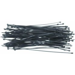 KÁBELKÖTEGELŐ 2.5X300MM 100 db. FEKETE