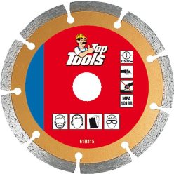 Gyémánt vágókorong 115mm SZEGMENTÁLT