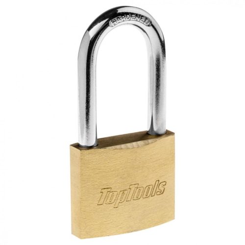 LAKAT 40mm RÉZ HOSSZÚ KENGYELES 2 KULCCSAL BLISZTEREN