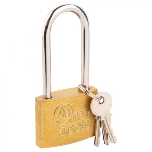 LAKAT 50mm RÉZ HOSSZÚ KENGYELES 2 KULCCSAL BLISZTEREN