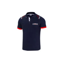   SPARCO MARTINI RACING galléros póló hímzéssel középkék L
