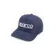 SPARCO velúr hatlapos sapka 3D hímzett logóval fekete