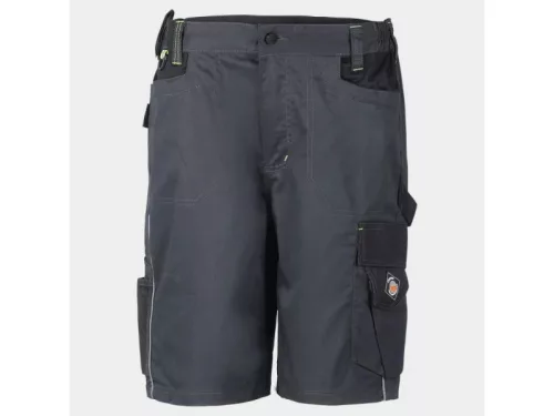 STENSO PRISMA SPANDEX férfi rövid munkanadrág szürke-fekete -48